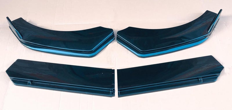 Propartauto Universal Front Bumper Lip Body Kit Spoiler with Strut Rod Tie Support Bars 8"-11" - Image 5